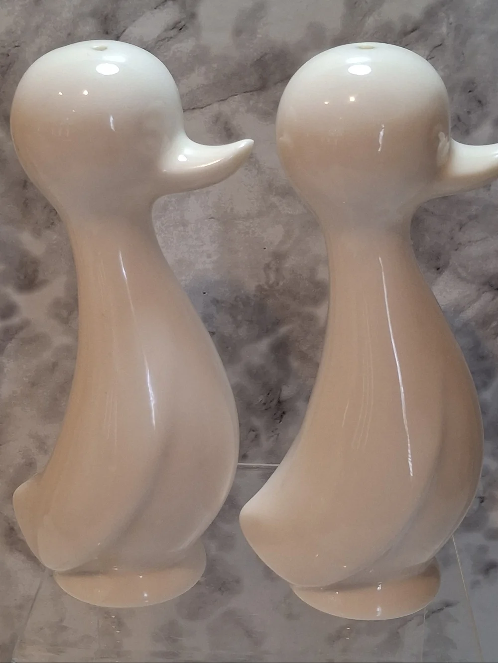 Vtg 60s 70s Japan Holt Howard Ceramic Duck Salt & Pepper Shakers Birds Fowl